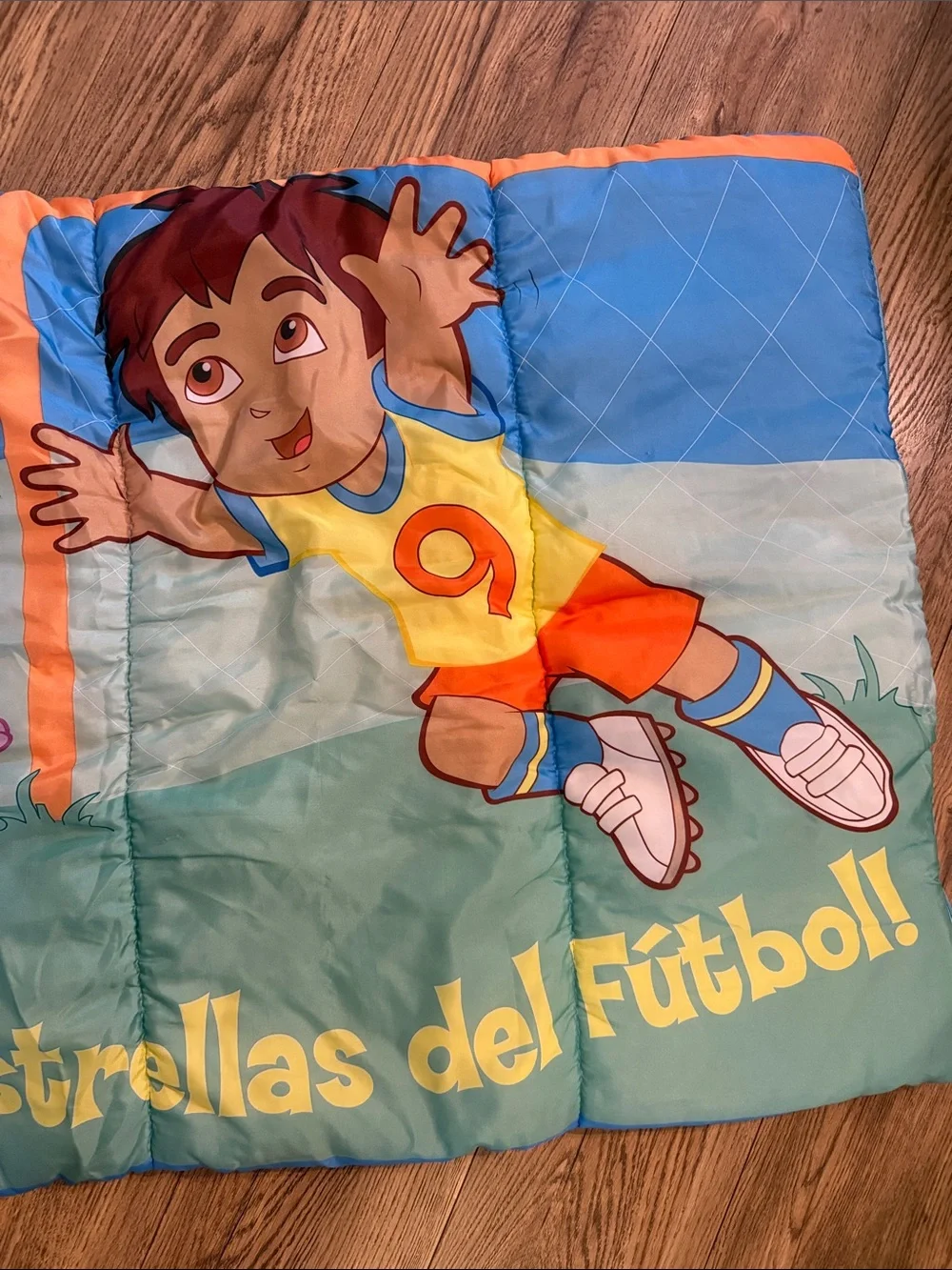 Vintage Y2K Nick Jr Dora the Explorer Soccer Stars Sleeping Bag Diego Boots